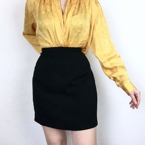 Vintage Black Mini Skirt